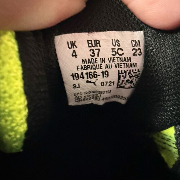 Puma RS Dreamer J Cole Basketball Shoes Safety Yellow Big Kids Size US 5C - Picture 7 of 11